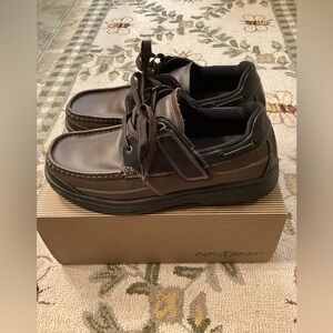 Orthofeet, Men’s 11.5 medium brown/black slip-on shoes.